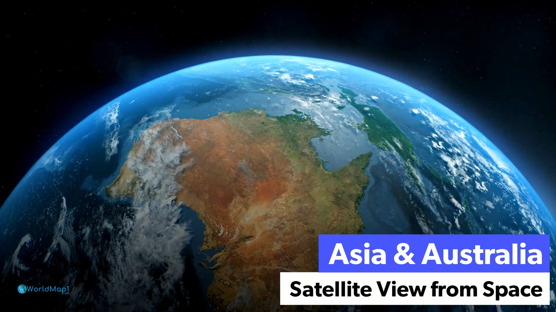 Asia and Australia Satellite View